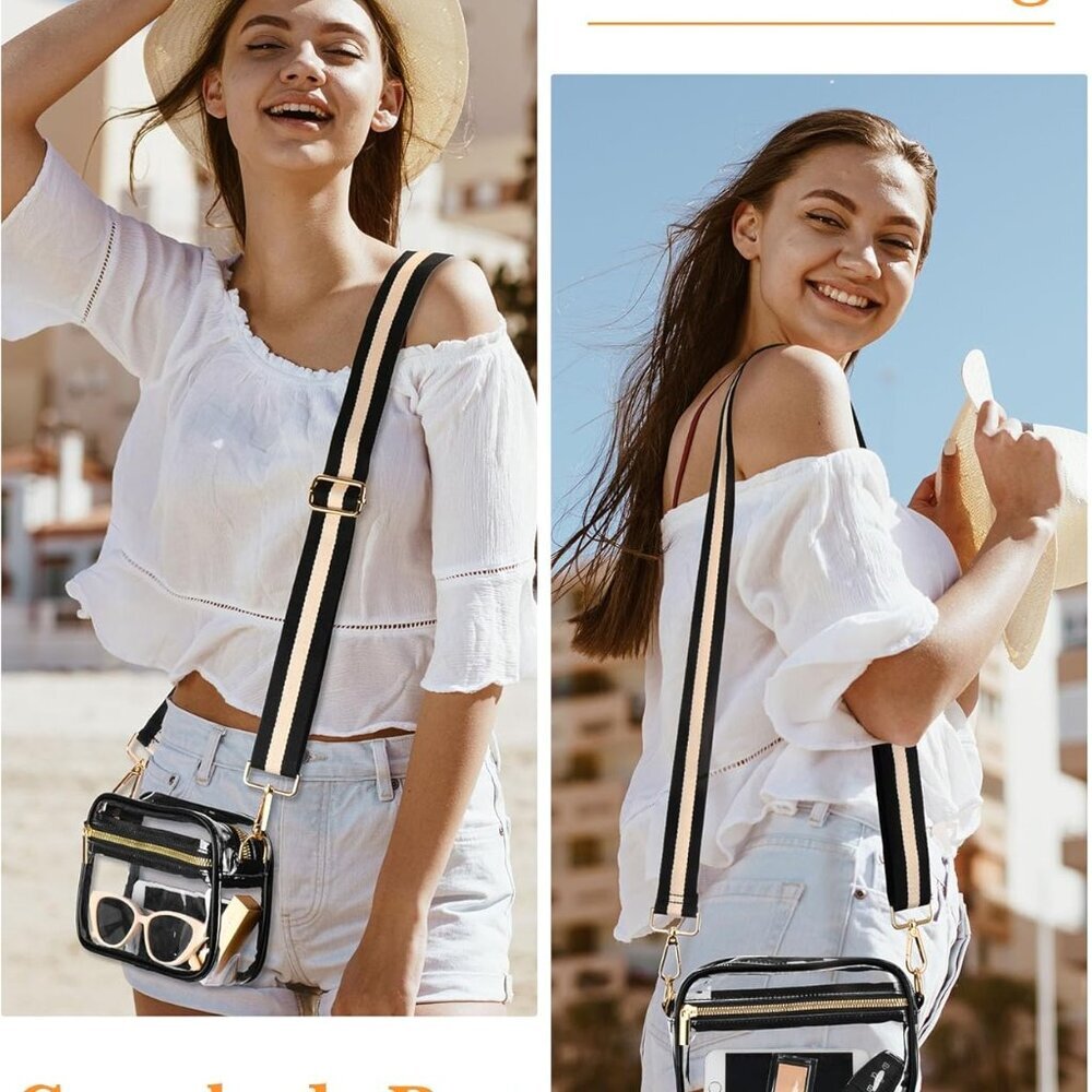 Versatile Clear Stadium Bag - Adjustable Strap fo… - image 2